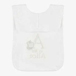 White Personalised 'A' Initial Bib