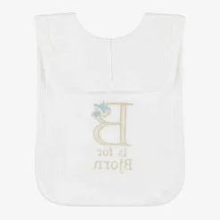 White Personalised 'B' Initial Bib