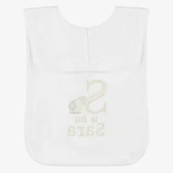 White Personalised 'S' Initial Bib