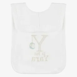White Personalised 'Y' Initial Bib