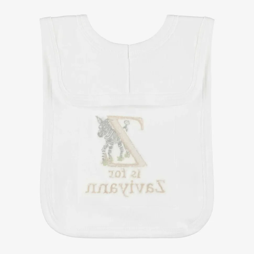 White Personalised 'Z' Initial Bib