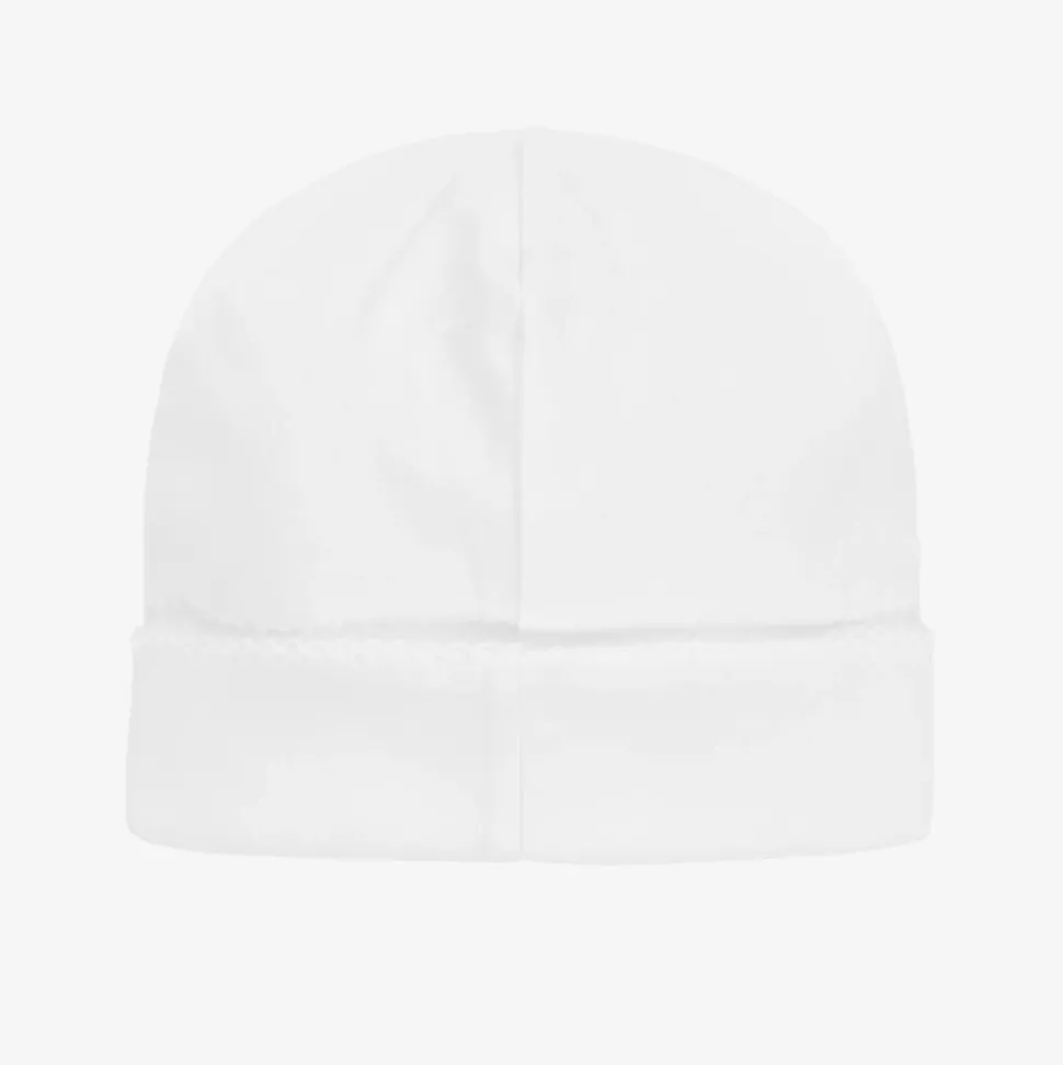 White Pima Cotton Baby Hat
