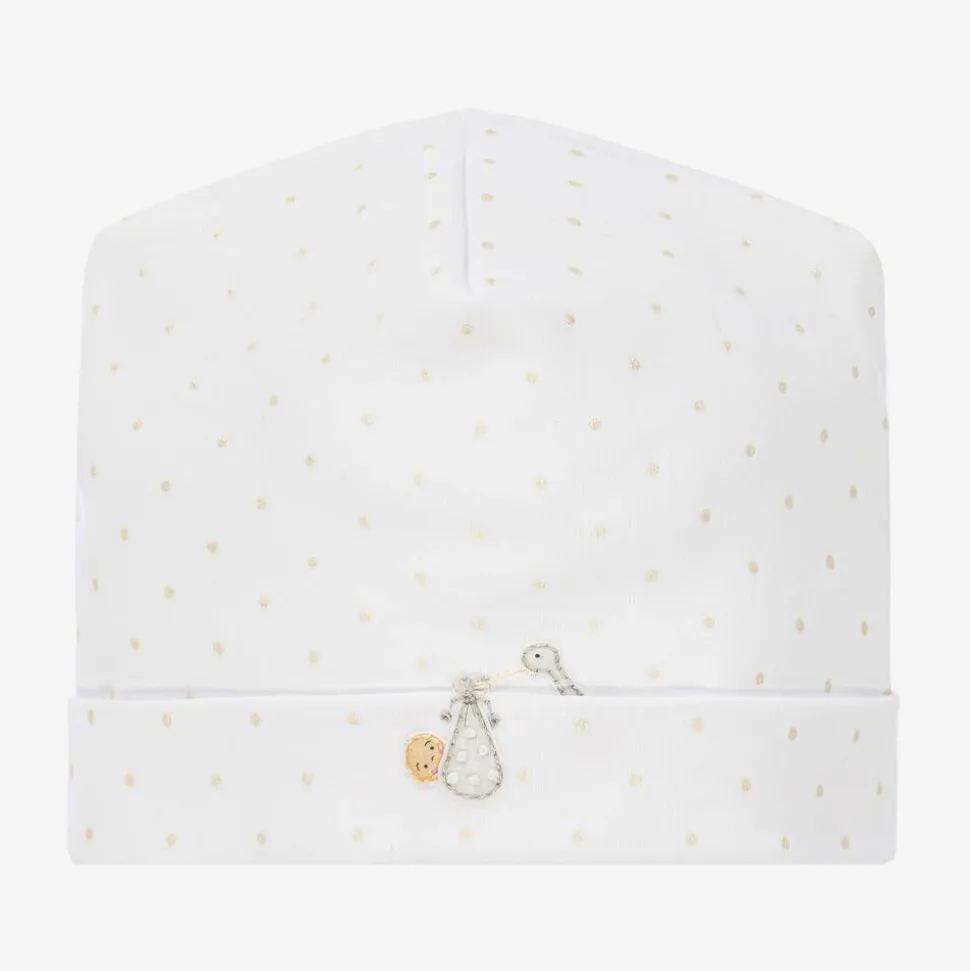 White Pima Cotton Baby Hat
