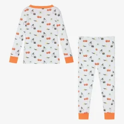 White Pima Cotton Halloween Happenings Pyjamas