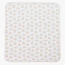 White Pima Cotton Honey Bear Cubs Blanket (73cm)