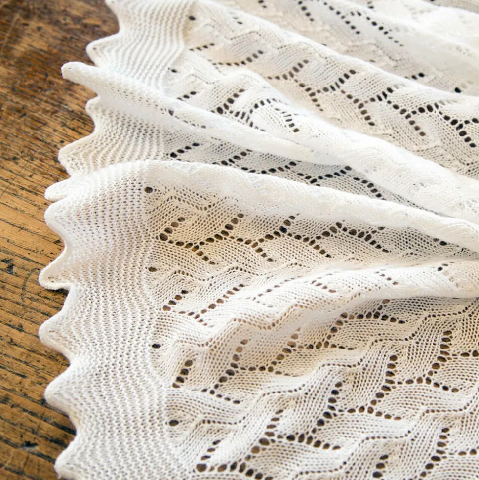 White Shawl & Bib Baby Gift Set