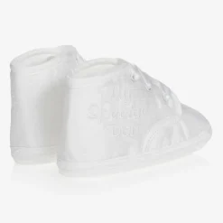 White Silk Pre-Walker Shoes
