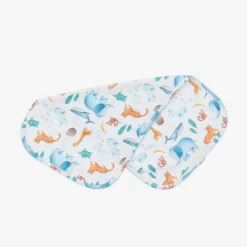 White Supima Cotton Laguna Burp Cloth (50cm)
