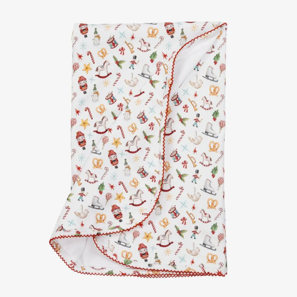 White Supima Cotton Noel Blanket (82cm)