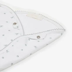 White Supima Cotton Silver Moon Muslin (60cm)