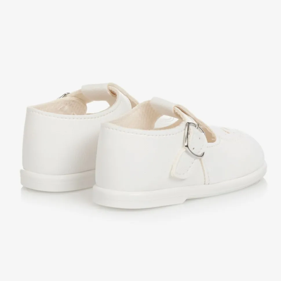 White T-Bar Shoes