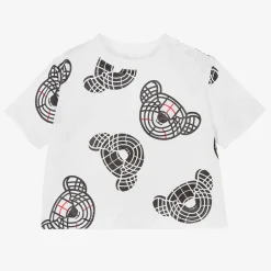 White Thomas Bear Baby T-Shirt