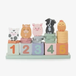 Wooden Farmyard Animal Counting Game (25cm)