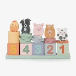 Wooden Farmyard Animal Counting Game (25cm)