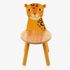 Wooden Leopard Chair (52cm)
