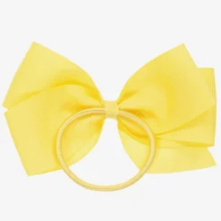 Yellow Bow Hair Elastic (12cm)