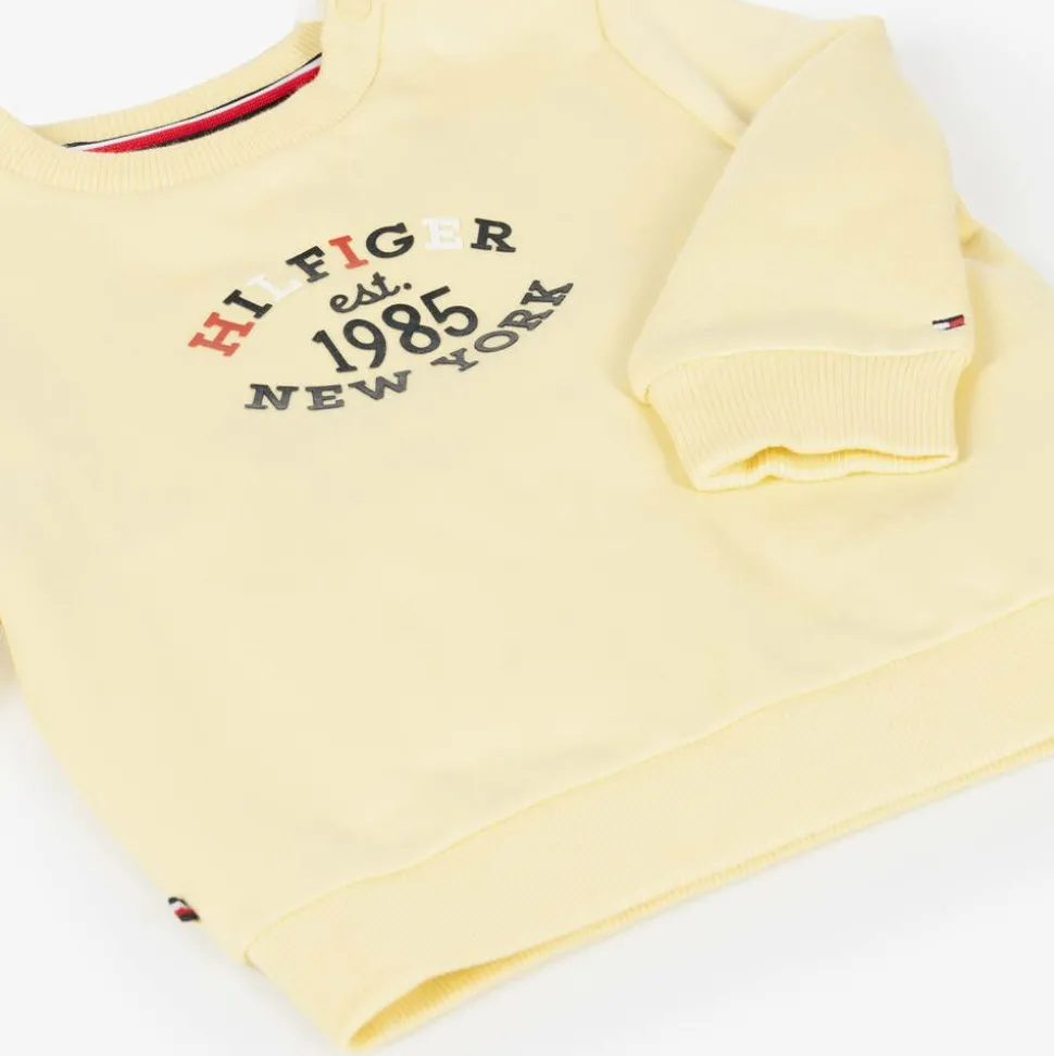 Yellow Cotton Baby Tracksuit