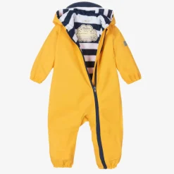 Yellow Hooded Baby Rainsuit