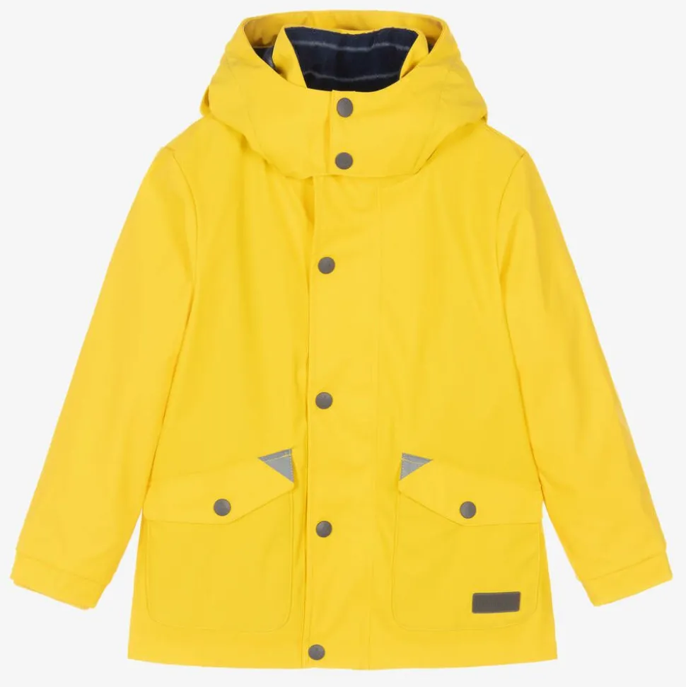 Yellow Hooded Waterproof Raincoat