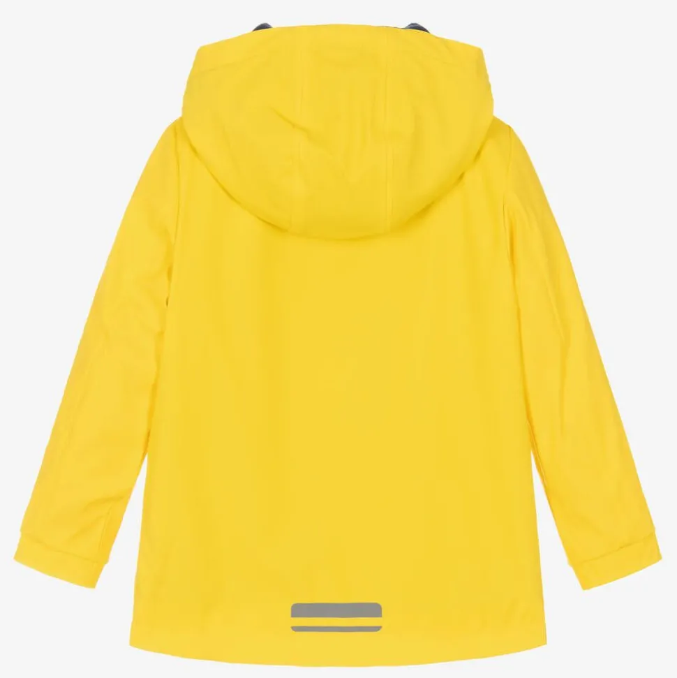 Yellow Hooded Waterproof Raincoat
