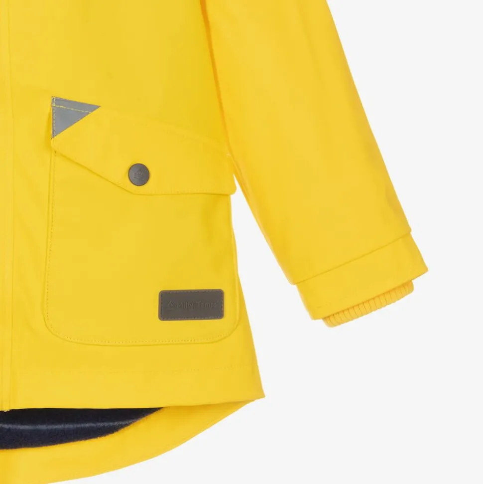 Yellow Hooded Waterproof Raincoat