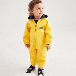 Yellow Hooded Waterproof Rainsuit