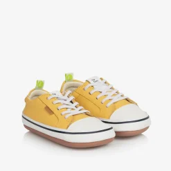 Yellow Leather First Walker Trainers