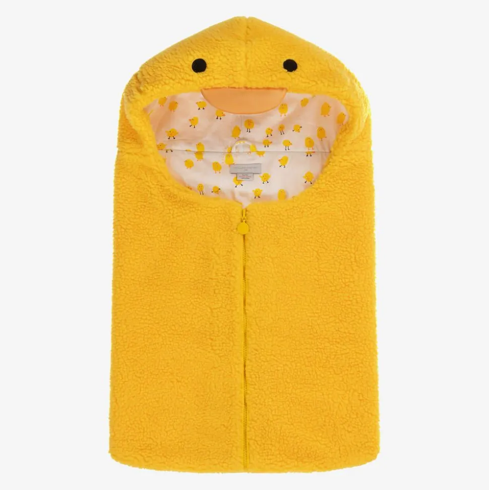 Yellow Sherpa Fleece Baby Chick Nest (70cm)